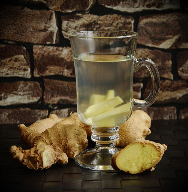 ginger tea in glass for pregnant women