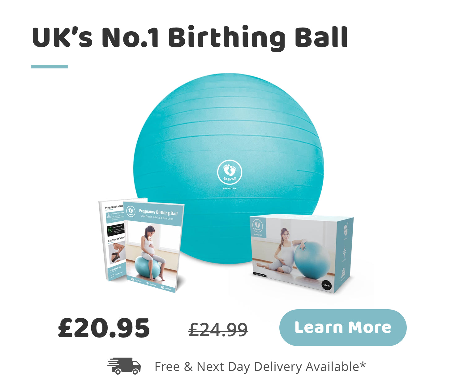 Unlock the benefits of the BABYGO birthing ball