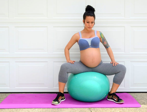 🌟 Easy and Home EXERCISES for PREGNANT WOMEN 🏡 Pilates BALL