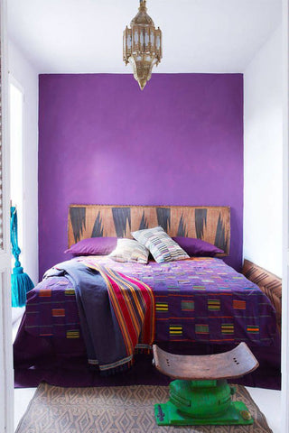 Deep purple Boho home decor 