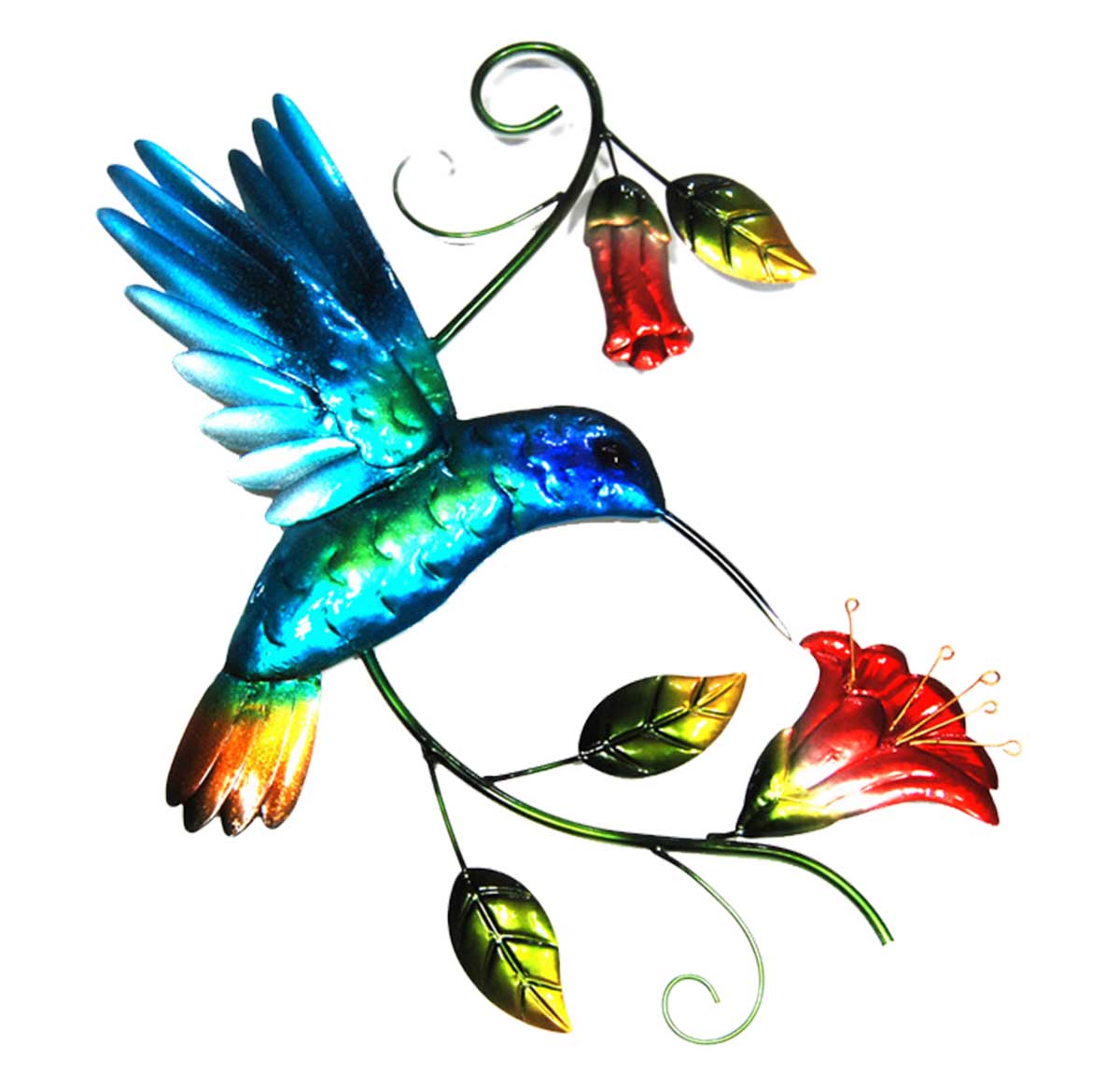 Hummingbird Metal Wall Art Hanging - multi | Wall Art | Home Decor ...