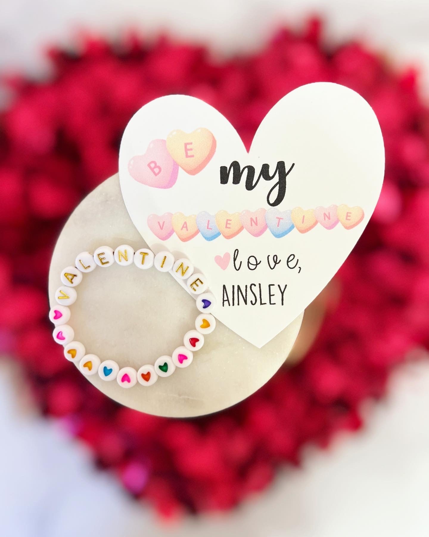 Be My Valentine Bracelet! Kid or Adult Size