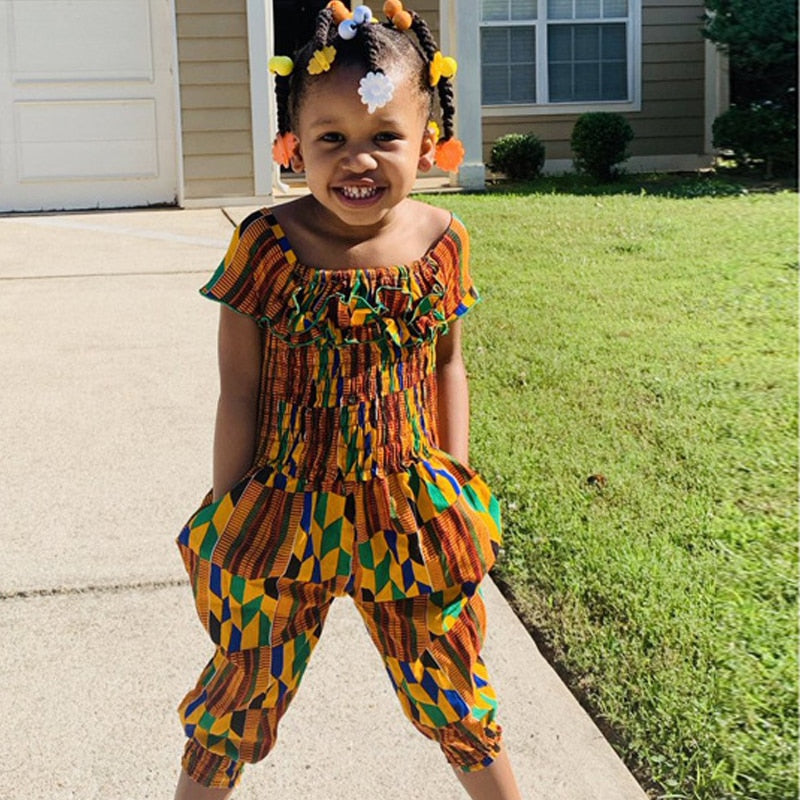 Little Dashiki African Print Girl Pants Set | CATICA Couture - CATICA ...