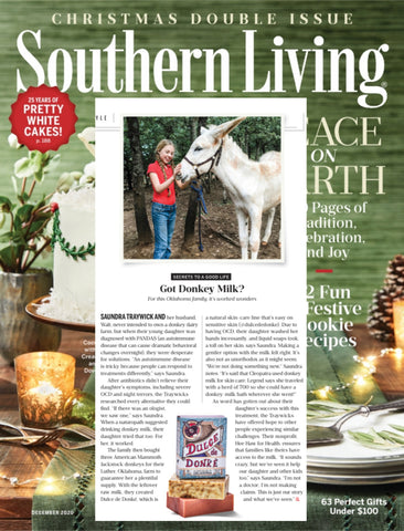 Donkey Milk story featured in Southern Living Magazine 