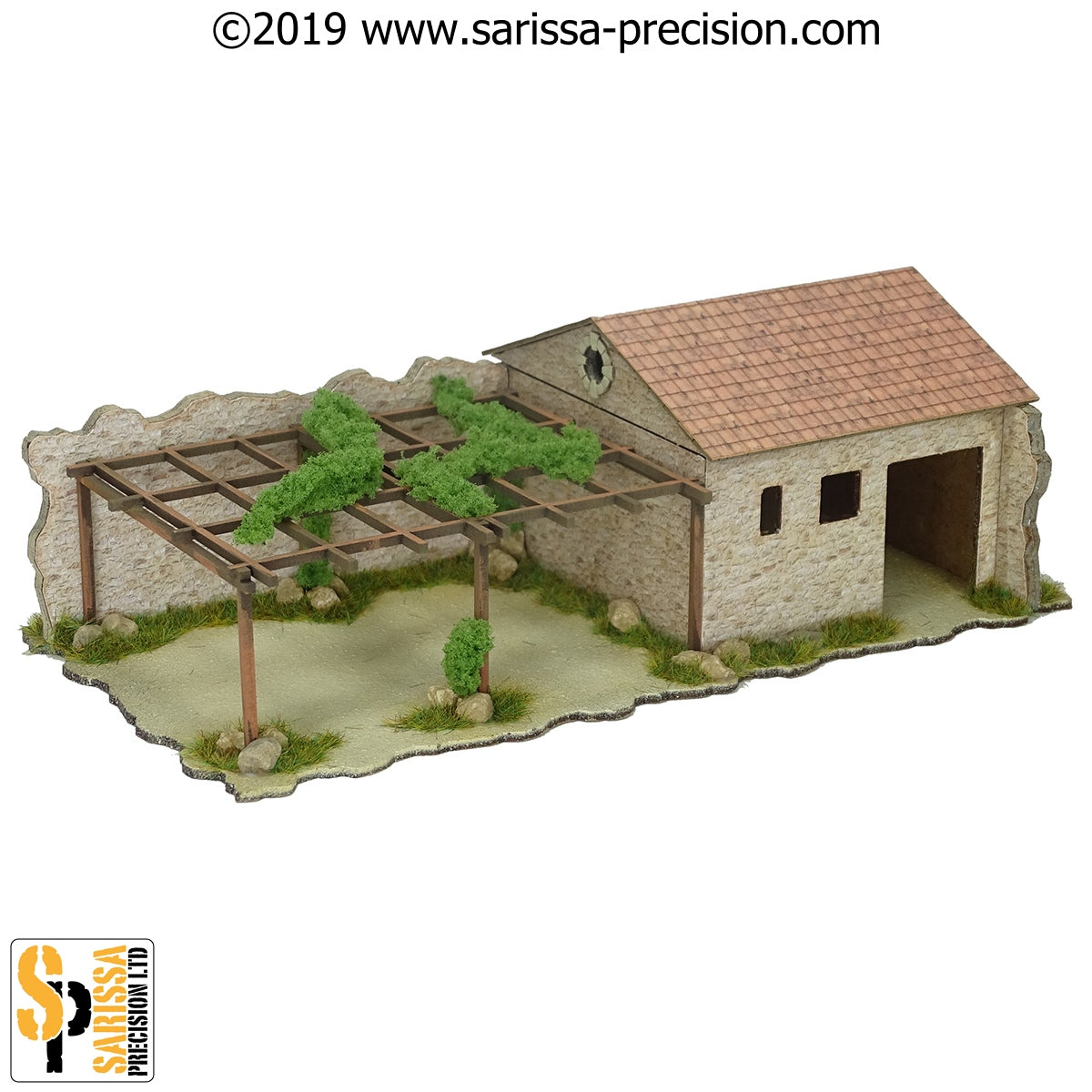 Mediterranean Village House - Right Hand (28mm)