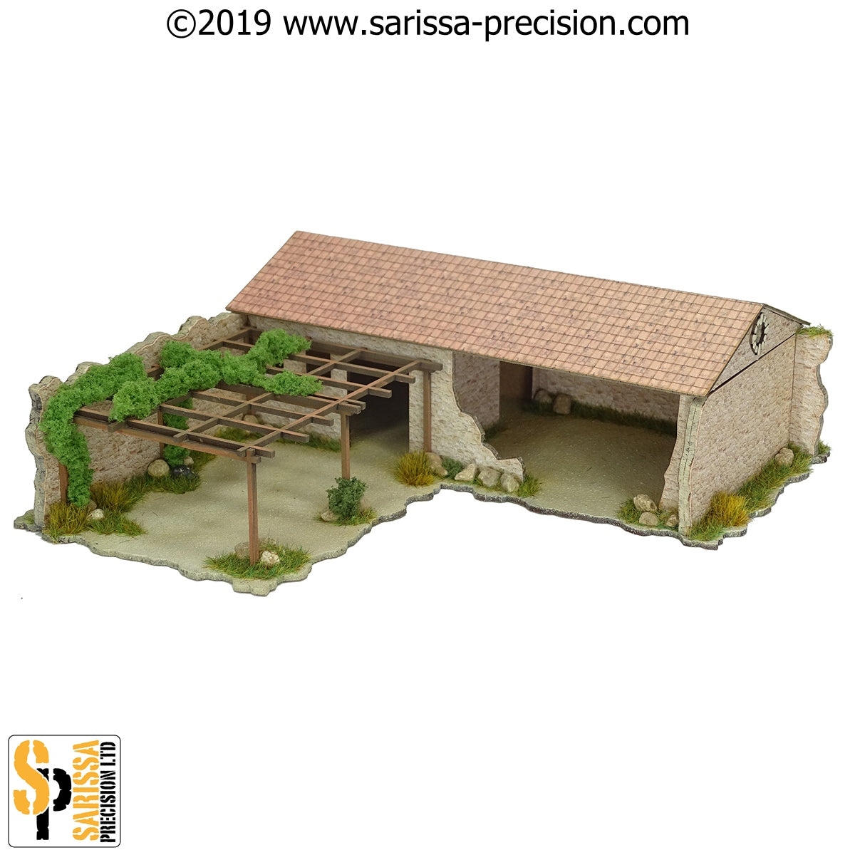 Mediterranean Village House Corner (28mm)