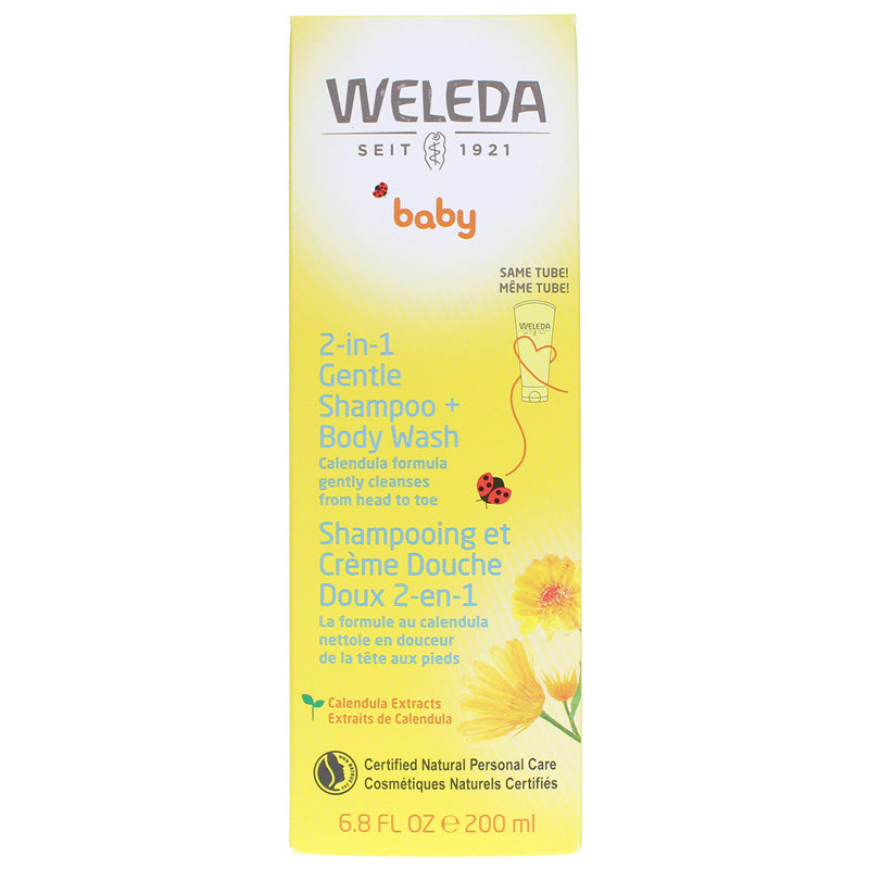 weleda baby calendula shampoo and body wash