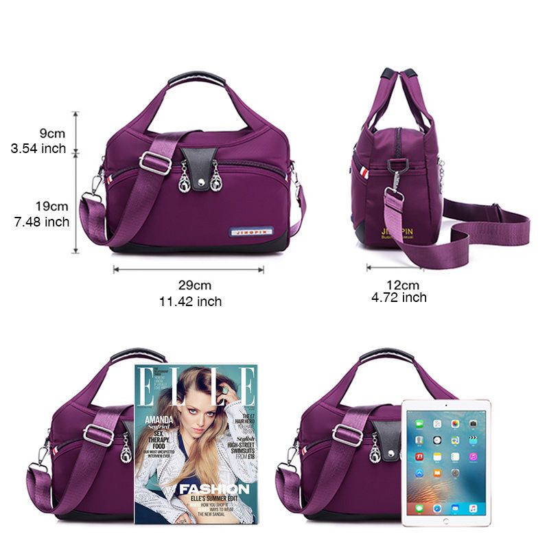 Women‘s Fashion Waterproof Nylon Bag Anti-theft Multifunctional Handbag ...