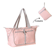 Women‘s Classic Solid Waterproof Polyester Bags Large Capacity Foldable Zipper Handbags Travel Bag - Marfuny
