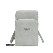 Women's Fashion Solid Multi-card Slot Waterproof Zipper Phone Bag - Marfuny
