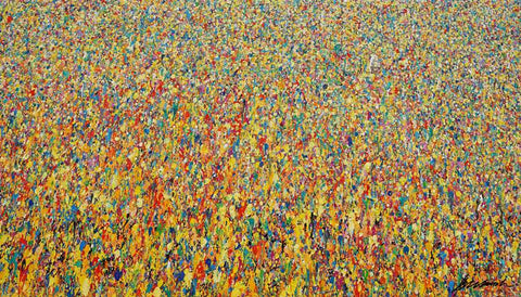 Modernes Gemälde aus der Reihe "Organic Grounds". Von dem Künstler Mark Hellbusch