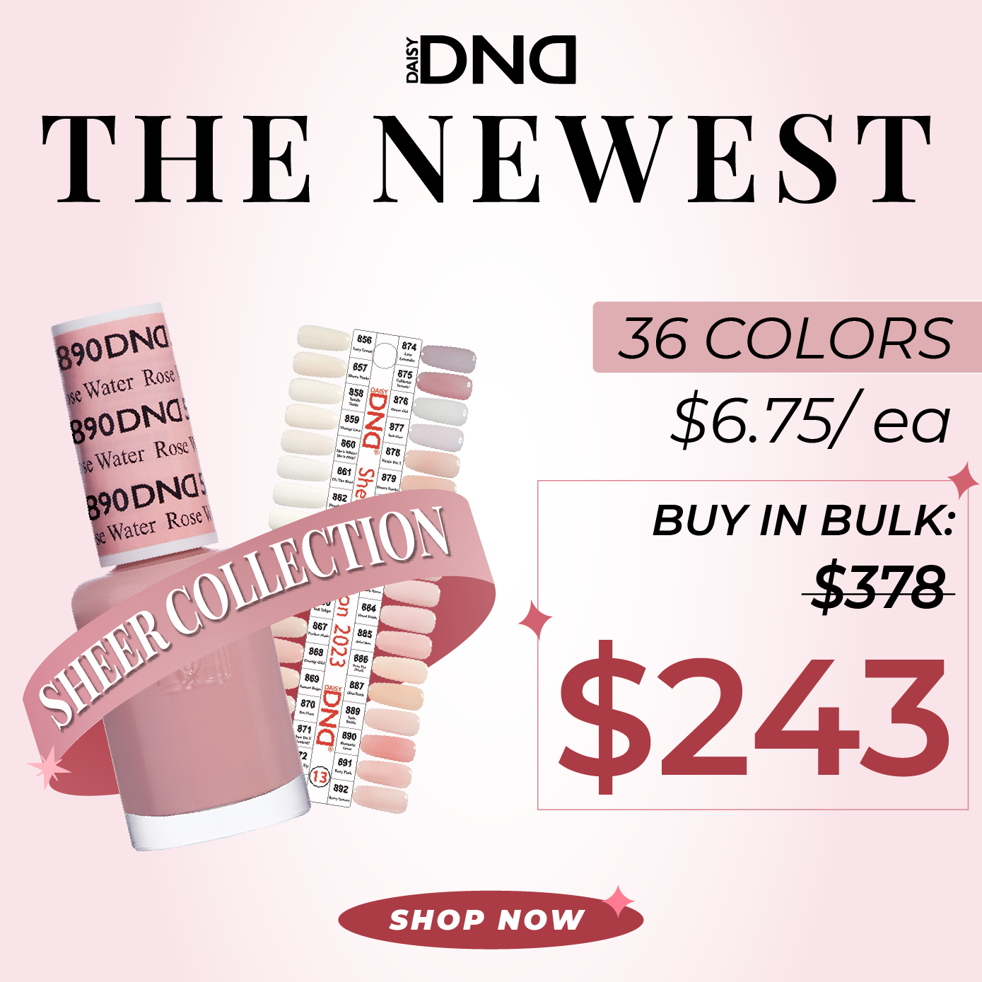 DND Sheer Collection Gel Polish Duo Sets ND Nails Supply