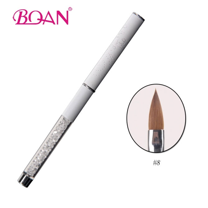 BQAN metal handle Kolinsky Sable Nail Art Brush for Acrylic