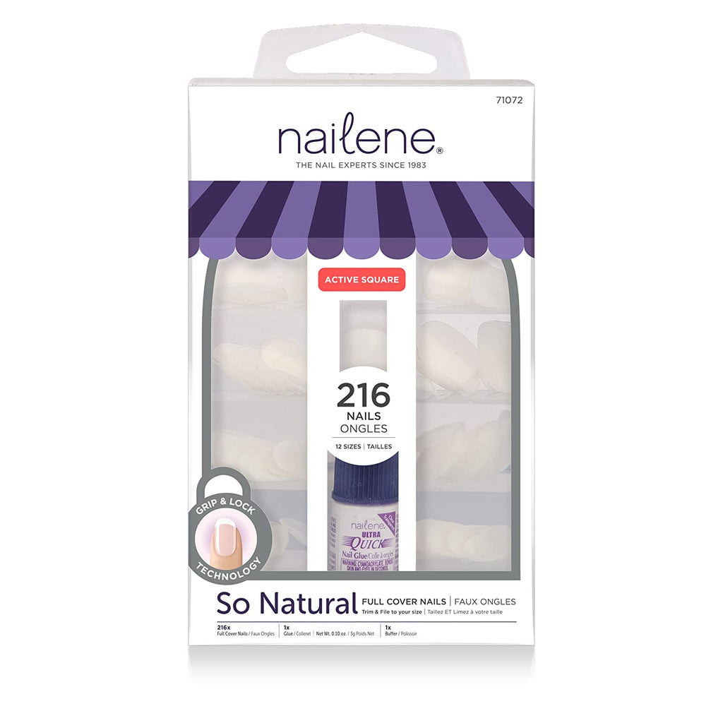 Nailene Full Cover Nail, 216 Count