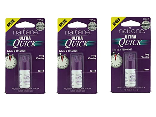 Set of 3 Nailene Nail Glue