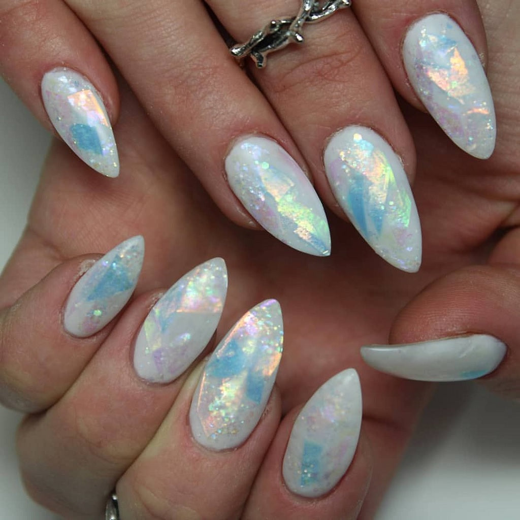 Almond Opal Nails