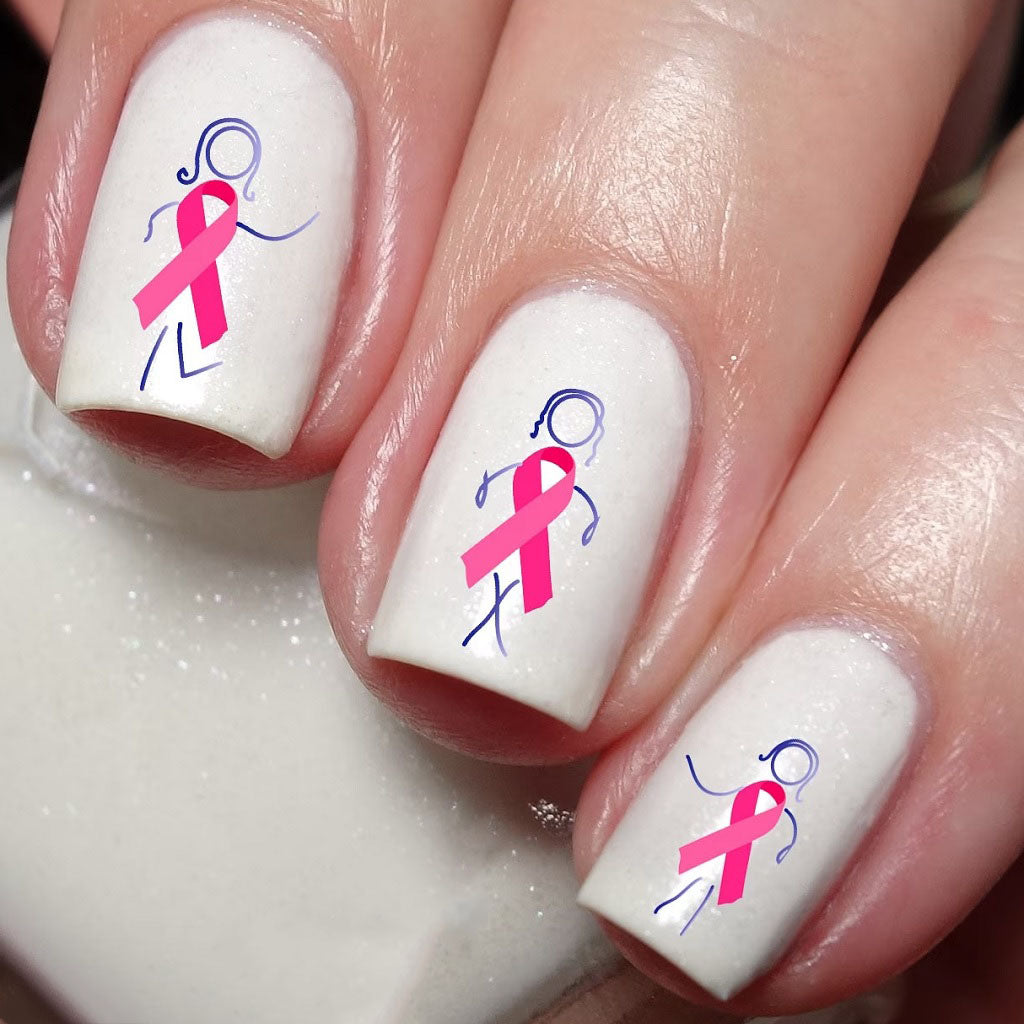 Anyone Can Do Breast Cancer Nail Designs