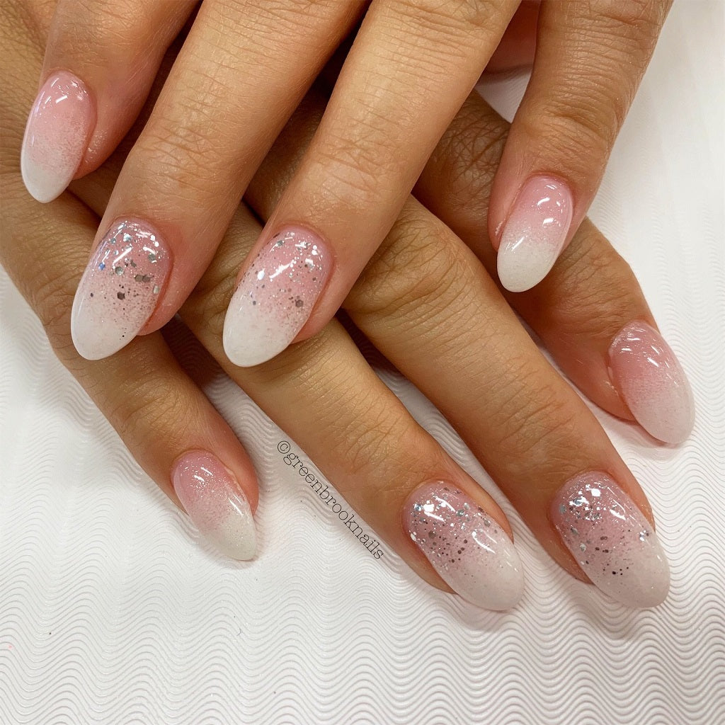 ✨BABY BOOMER/FADED/OMBRE FRENCH NAILS WITH SPARKLE | DULCE NAIL SPRINKLES✨  - YouTube