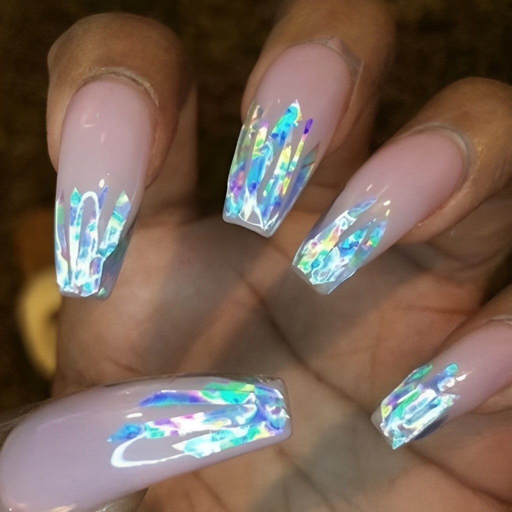 Ballerina Nails with Shards