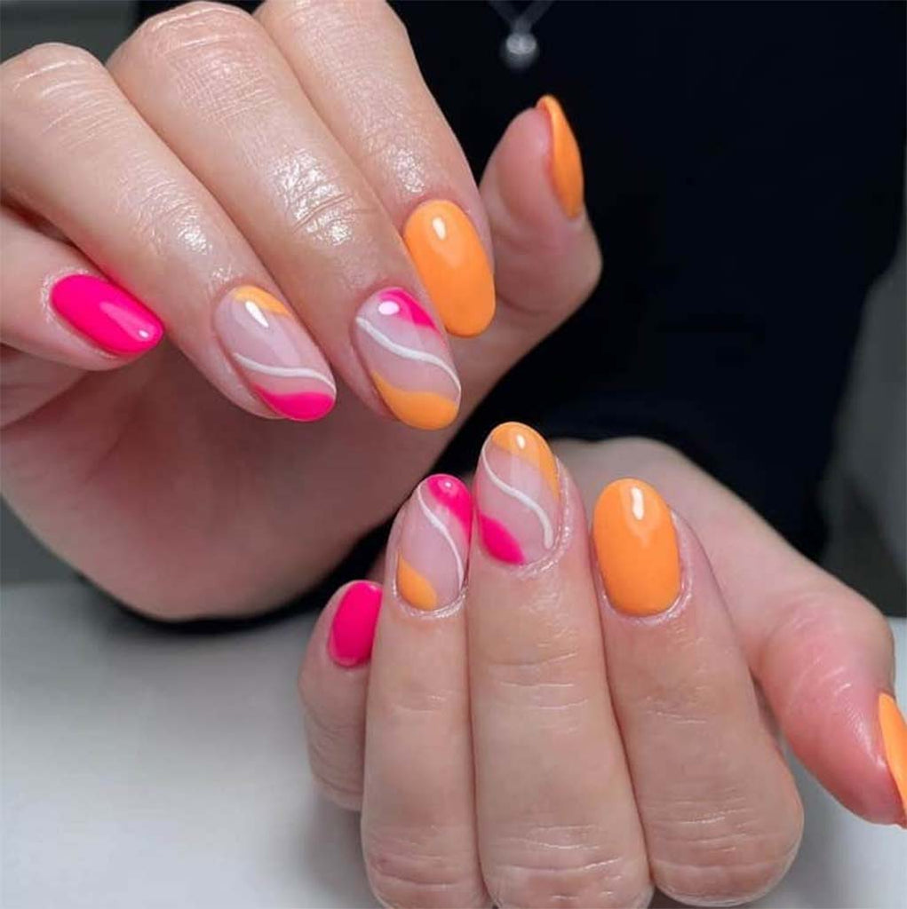 Best Pink Swirl Nails for Short Nails