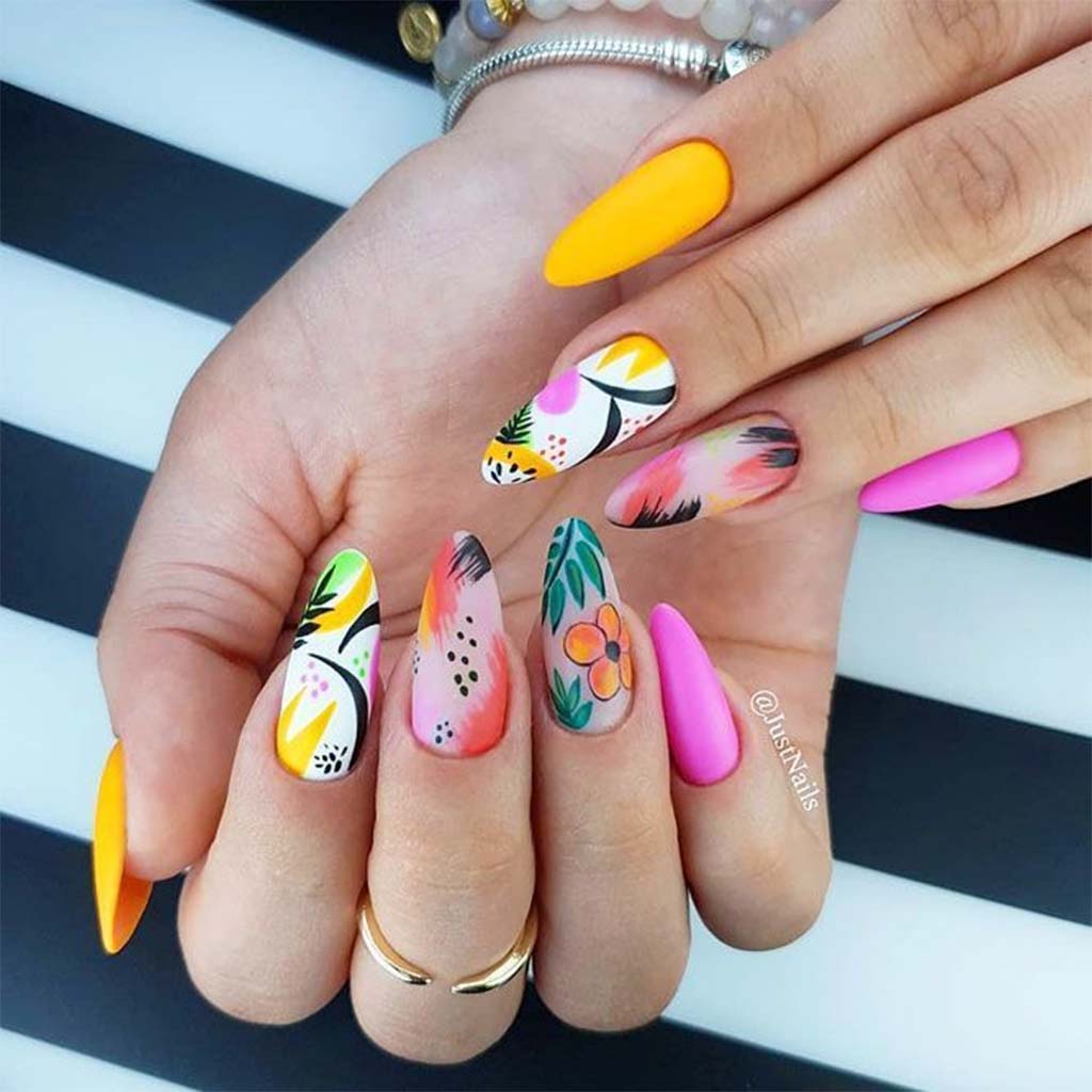 Best Tropical Beach Nail Designs