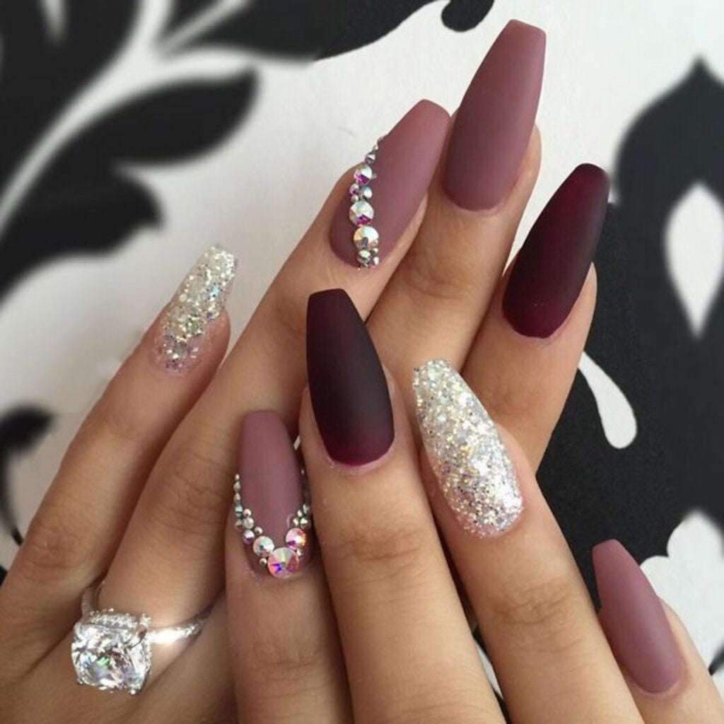 Burgundy, Mauve, and Platinum