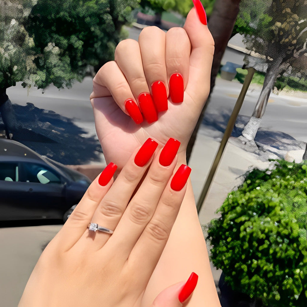 Candy Apple Red Nails