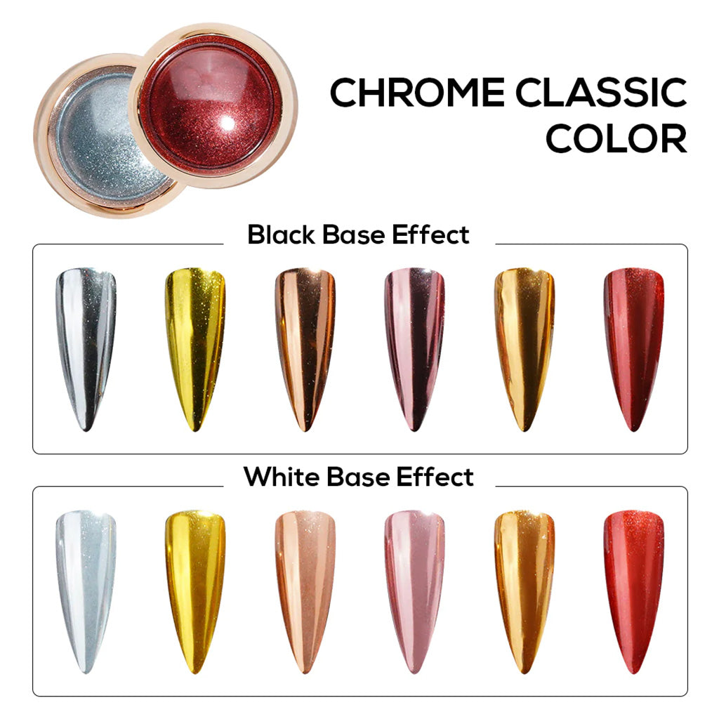 Set Chrome Classic Powder - 6 Colors