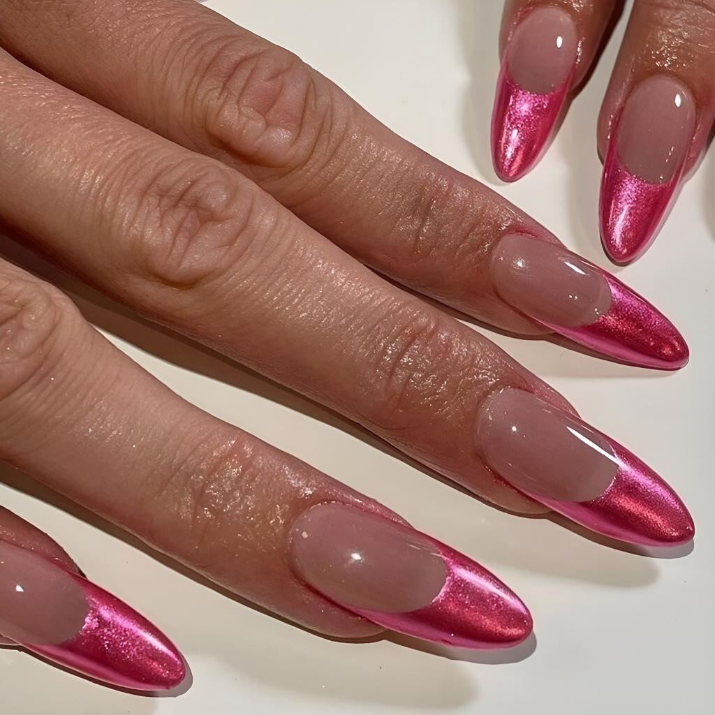 Chrome Pink Tips