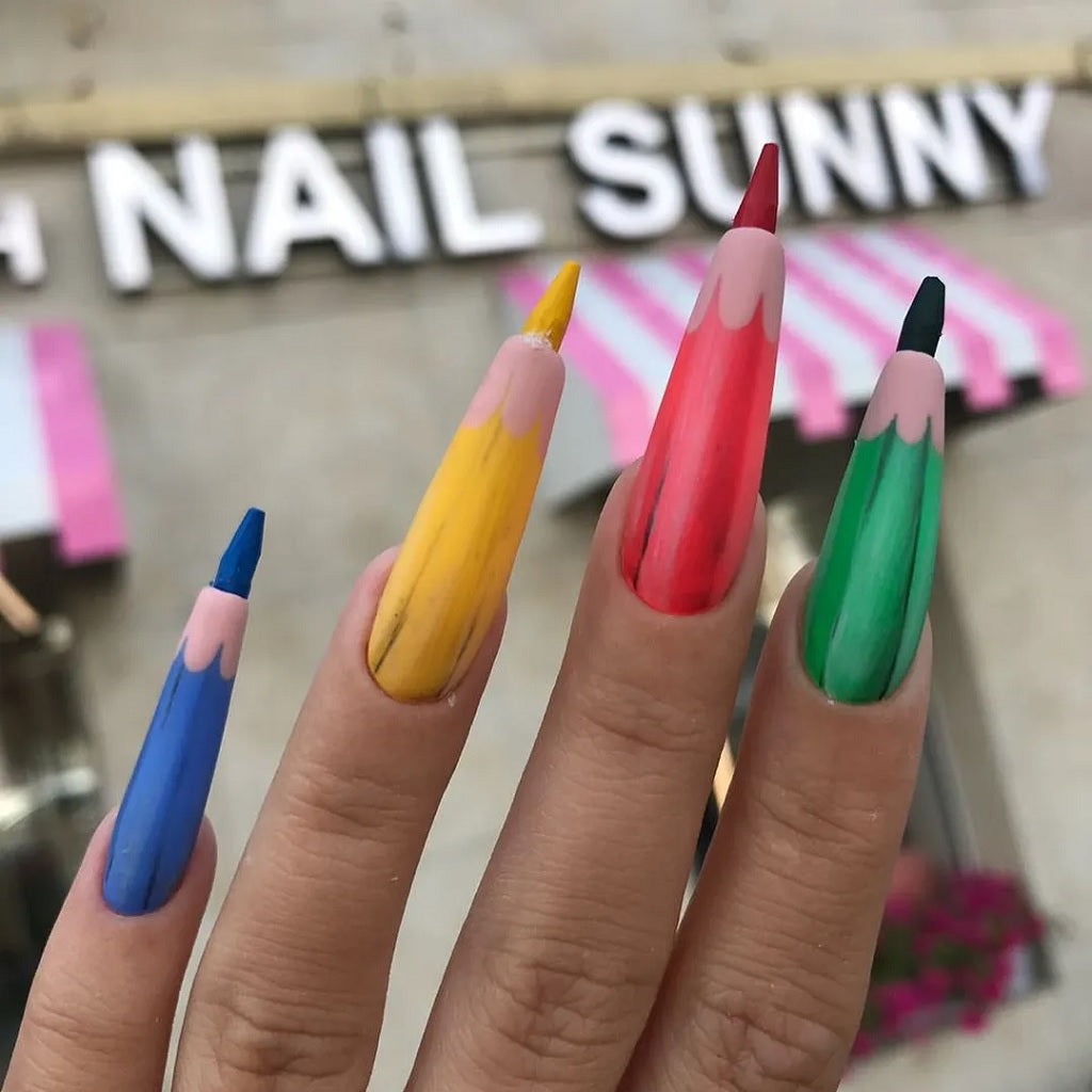 Colored Pencil Nails That Really Draw