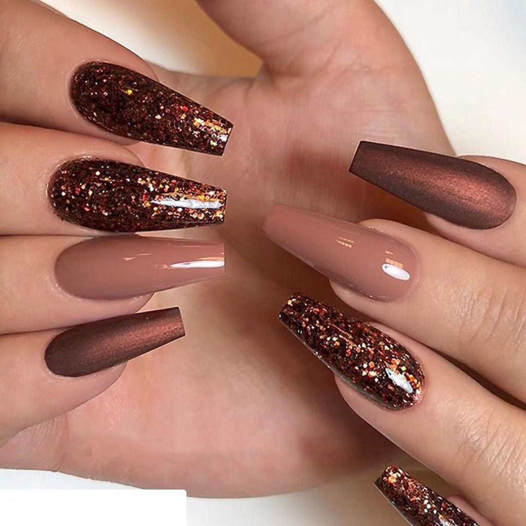 Copper and Bronze Glitter and Chrome