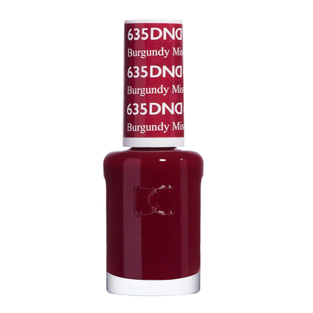 DND Nail Lacquer - 635 Red Colors - Burgundy Mist