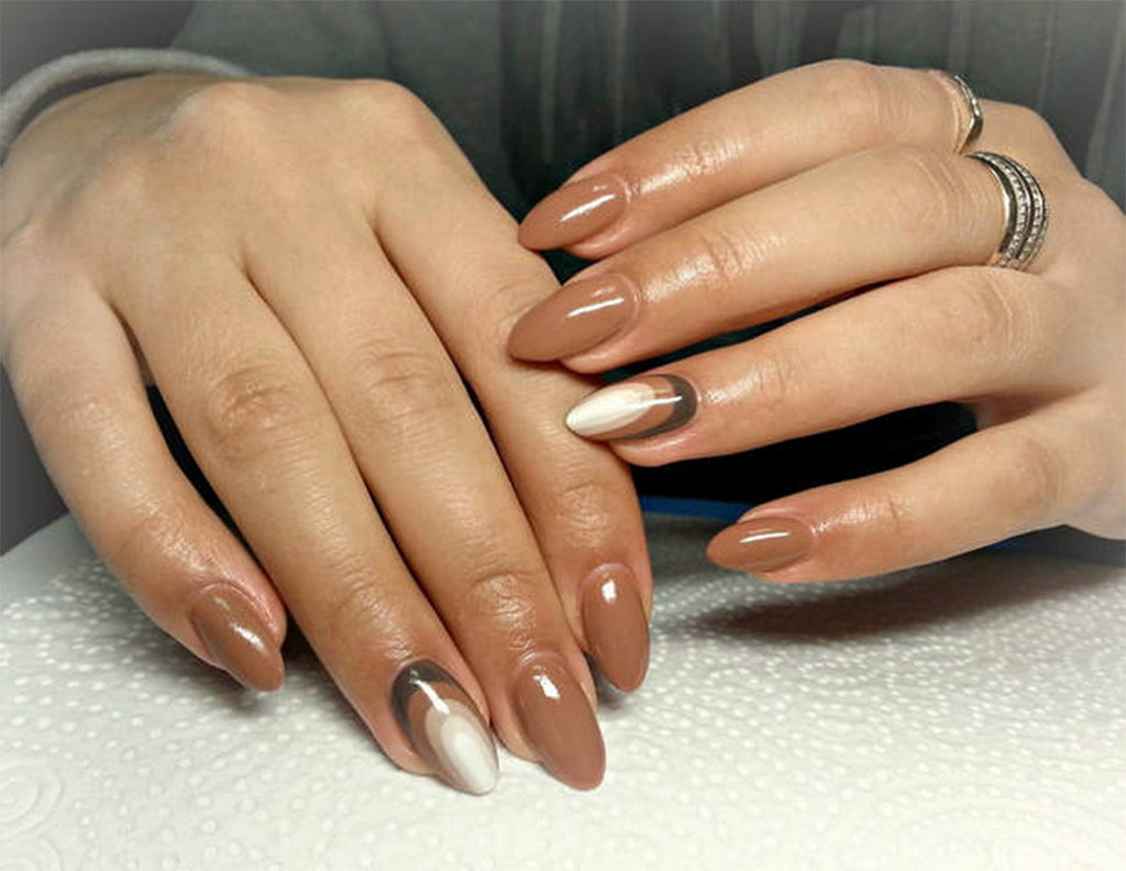 Warm brown nail set