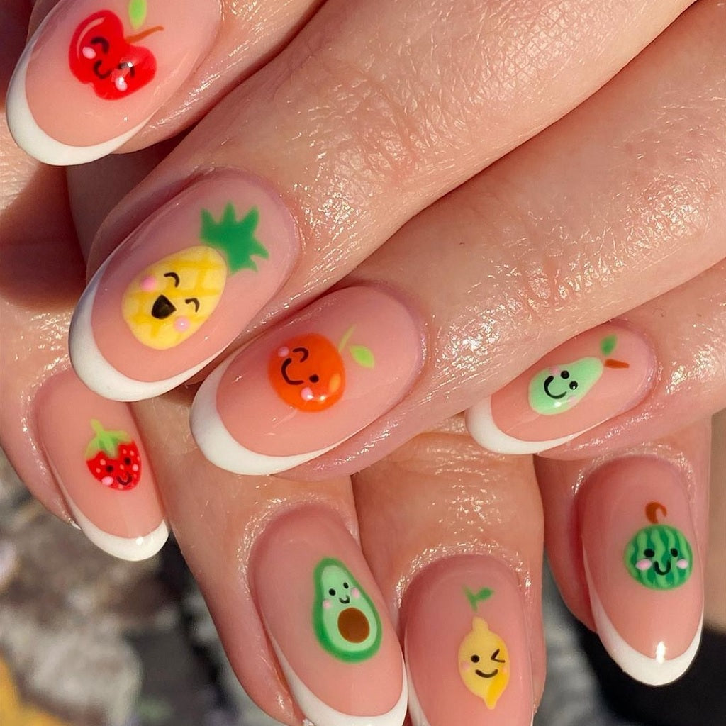 Fruit Emoji Nails