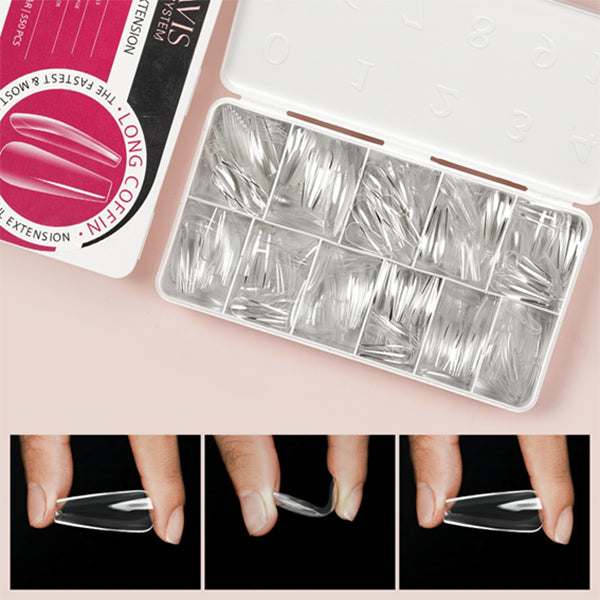 Buy SOEZI Women's glitch in the system Reusable SOEZI Press On Nails |  Artificial False nail extension | Application Kit, EziON | EziOFF Nourish &  Restore Removal | Customisable (Stilleto_L) Online at