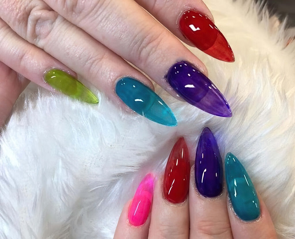 Jagged Jelly Nails