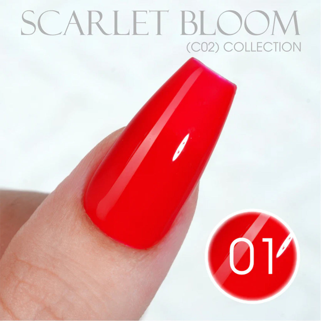 LAVIS C02 - 01 - Gel Polish 0.5 Oz - Scarlet Bloom Collection