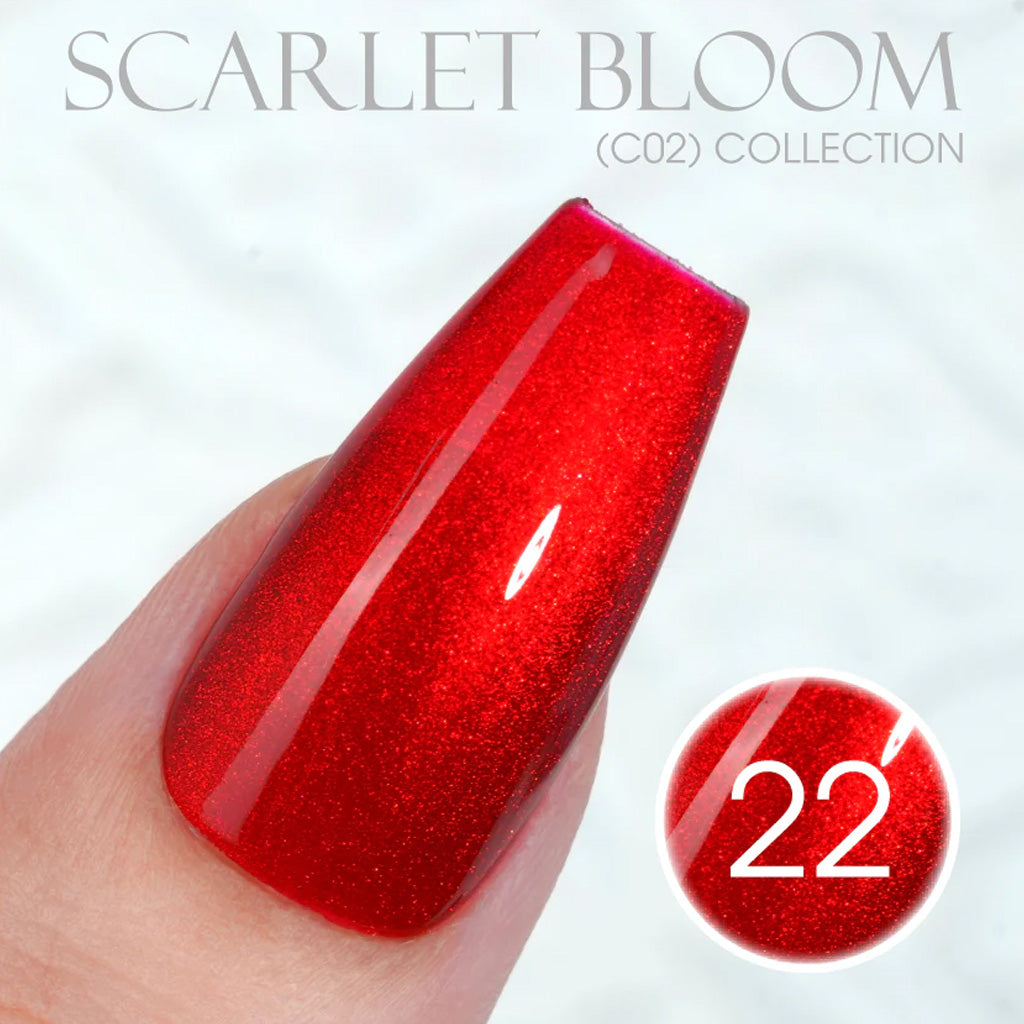 LAVIS C02 - 22 - Gel Polish 0.5 Oz - Scarlet Bloom Collection