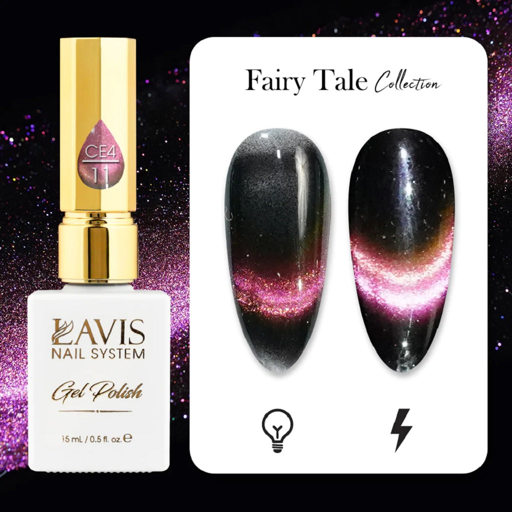 LAVIS Cat Eyes CE4 - 11 - Gel Polish 0.5 Oz - Fairy Tale Collection