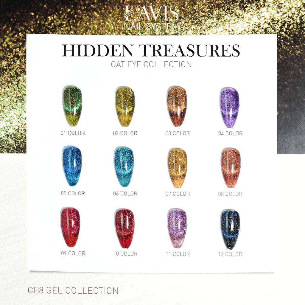 LAVIS Cat Eyes CE8 - Gel Polish - Hidden Treasures Collection