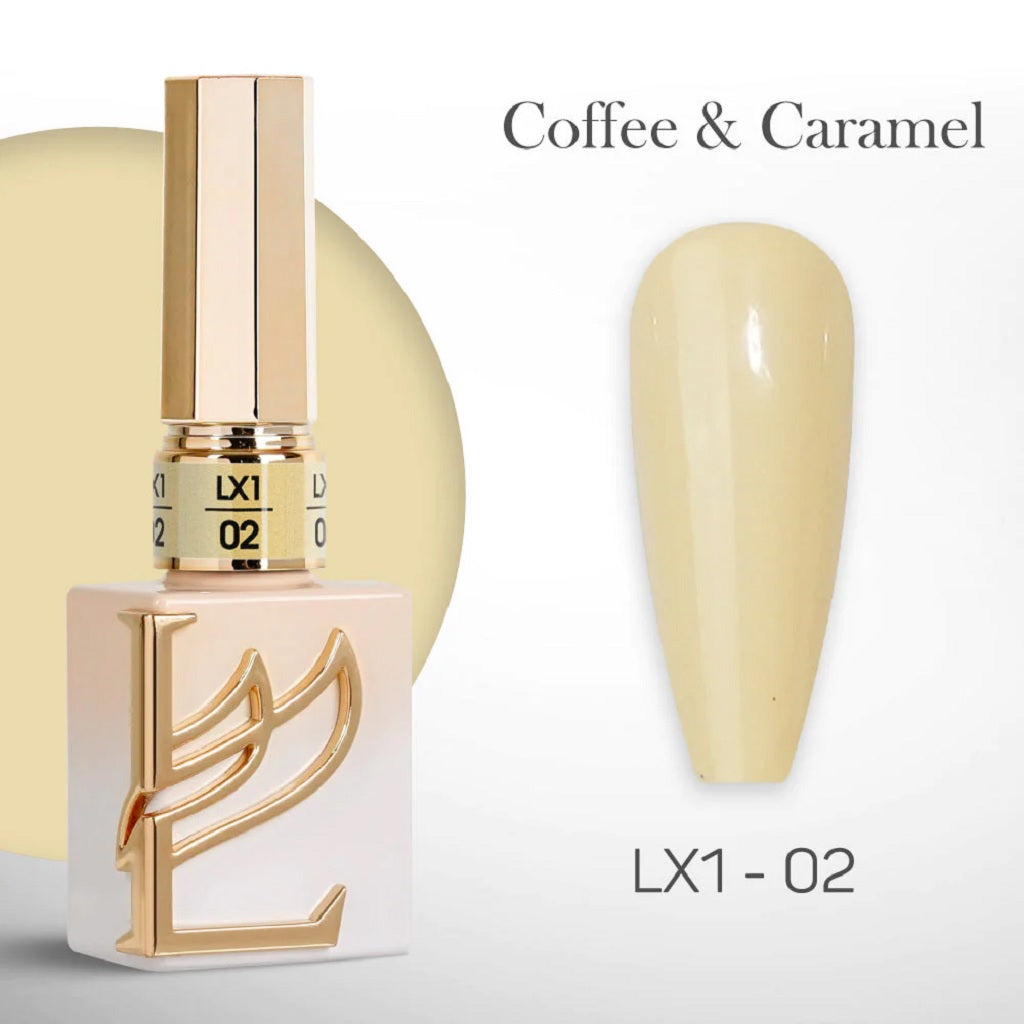 LAVIS LX1 - 02 - Gel Polish 0.5 Oz - Coffee & Caramel Collection