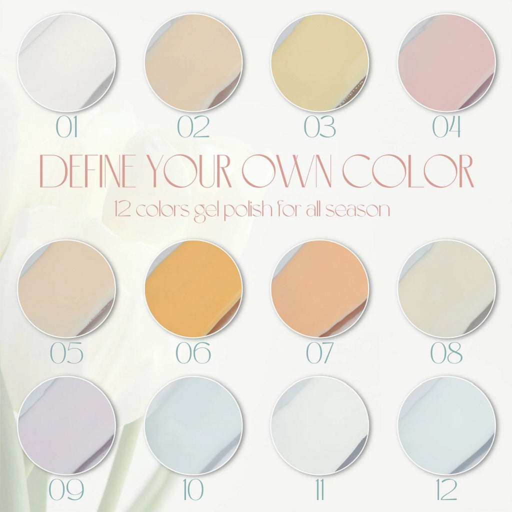 LDS GW Set 12 Colors - Gentle White Collection