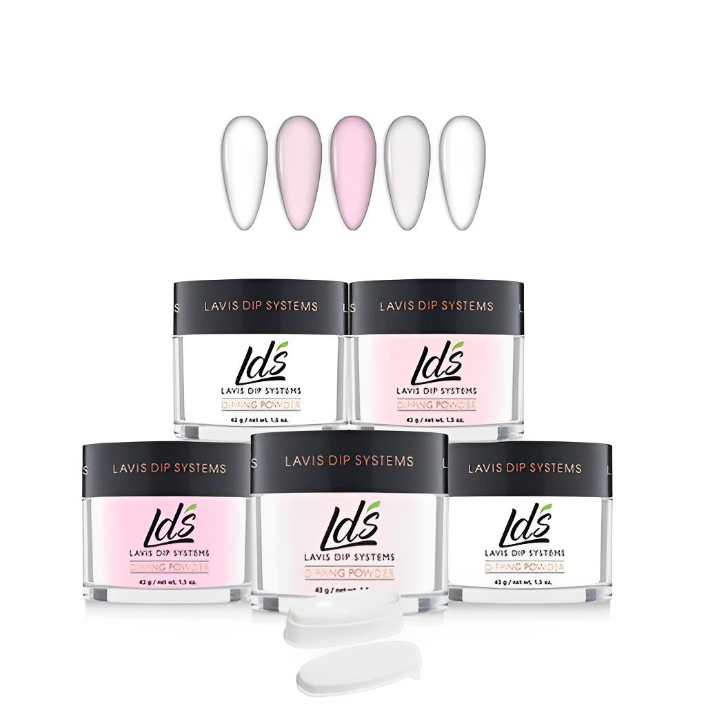 LDS Pink & White, Clear Powder