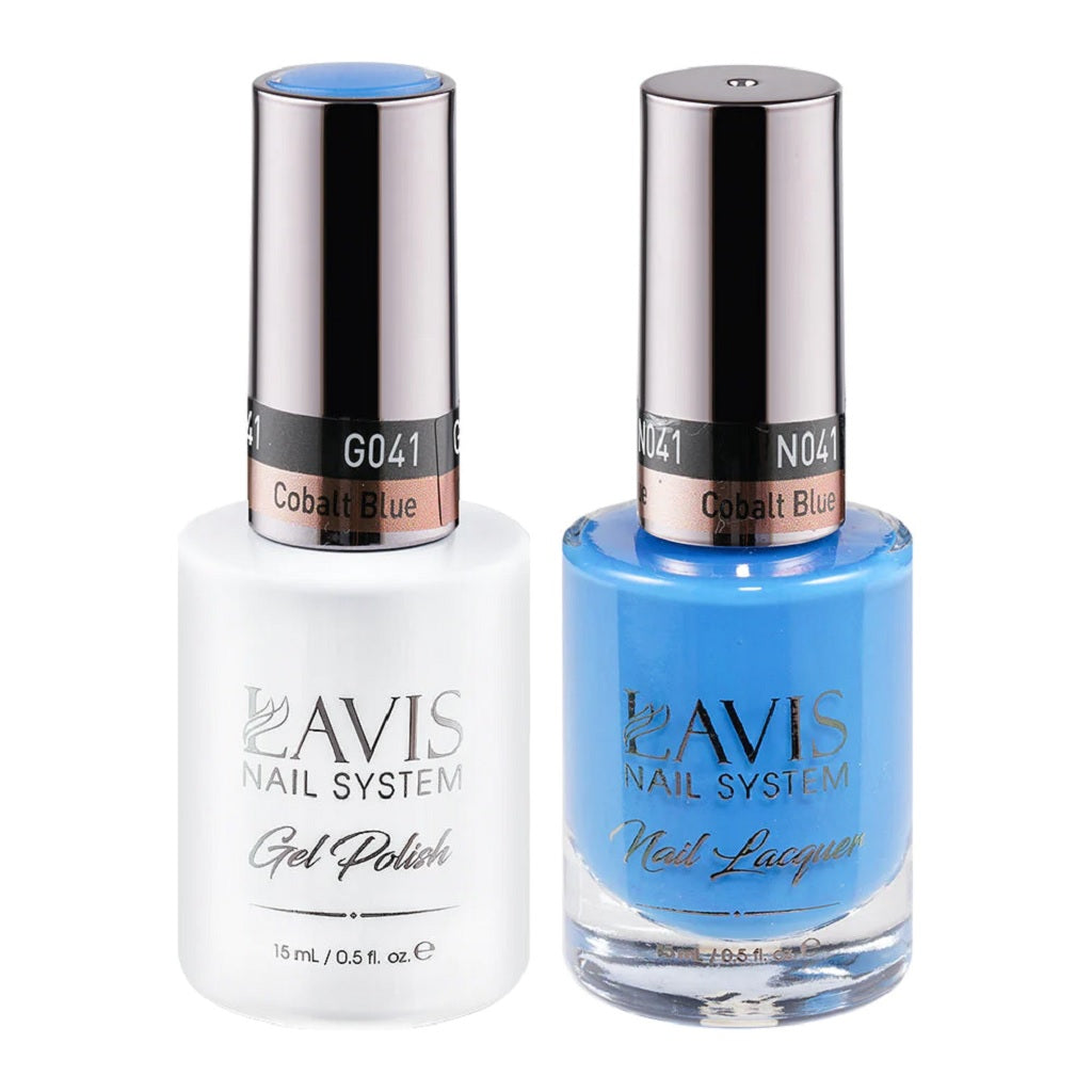 Lavis Gel Nail Polish Duo - 041 Blue Colors - Cobalt Blue