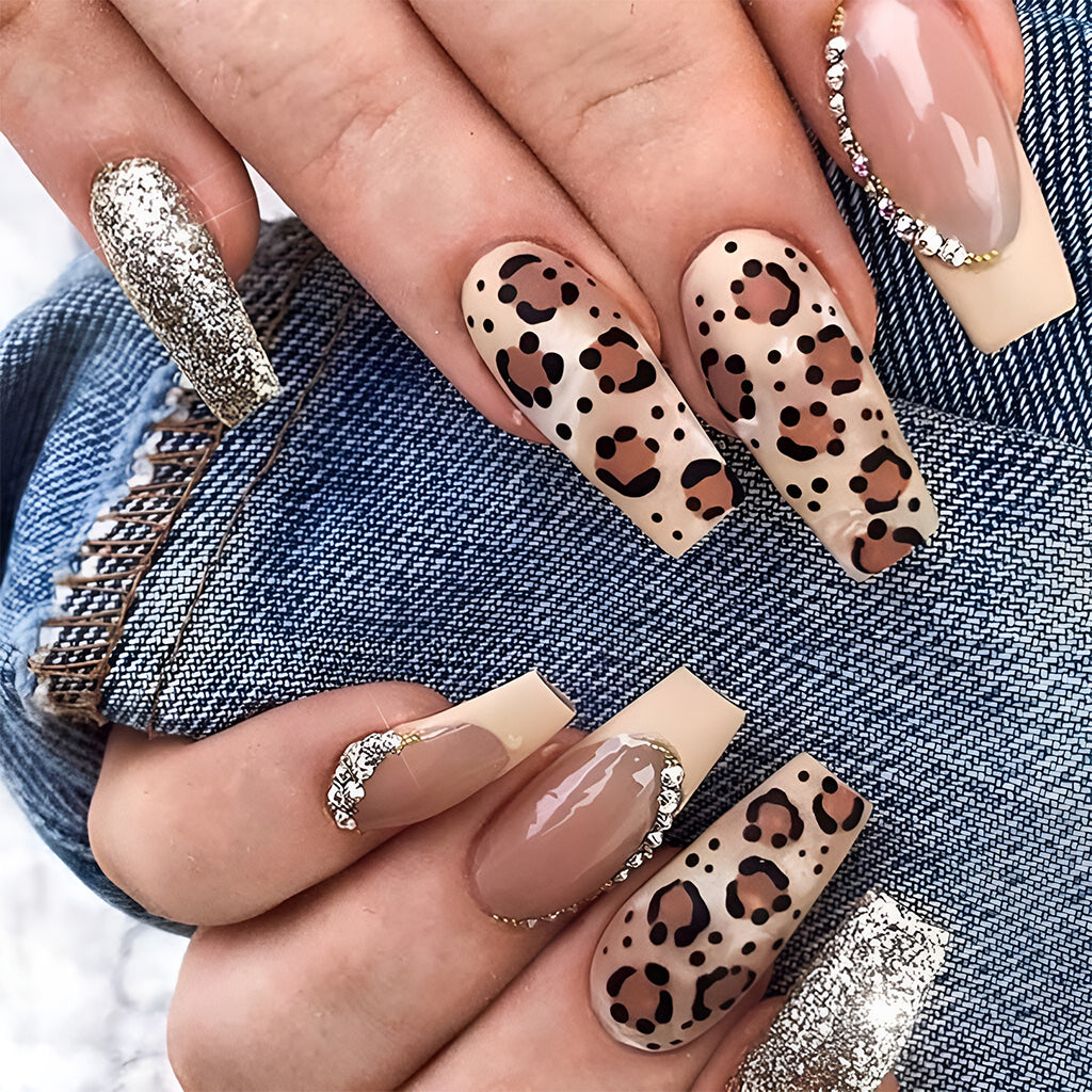 Writing Beauty: Dazzling Cheetah Print Nail Art