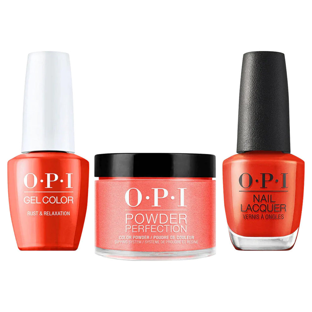 OPI 3 In 1 - F06 Rust & Relaxation - Dip, Gel & Lacquer Matching