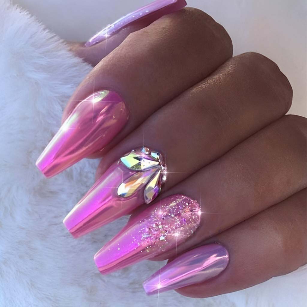 Pink Chrome and Diamonds