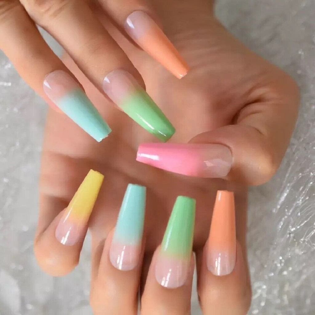 Rainbow Pastel Tips