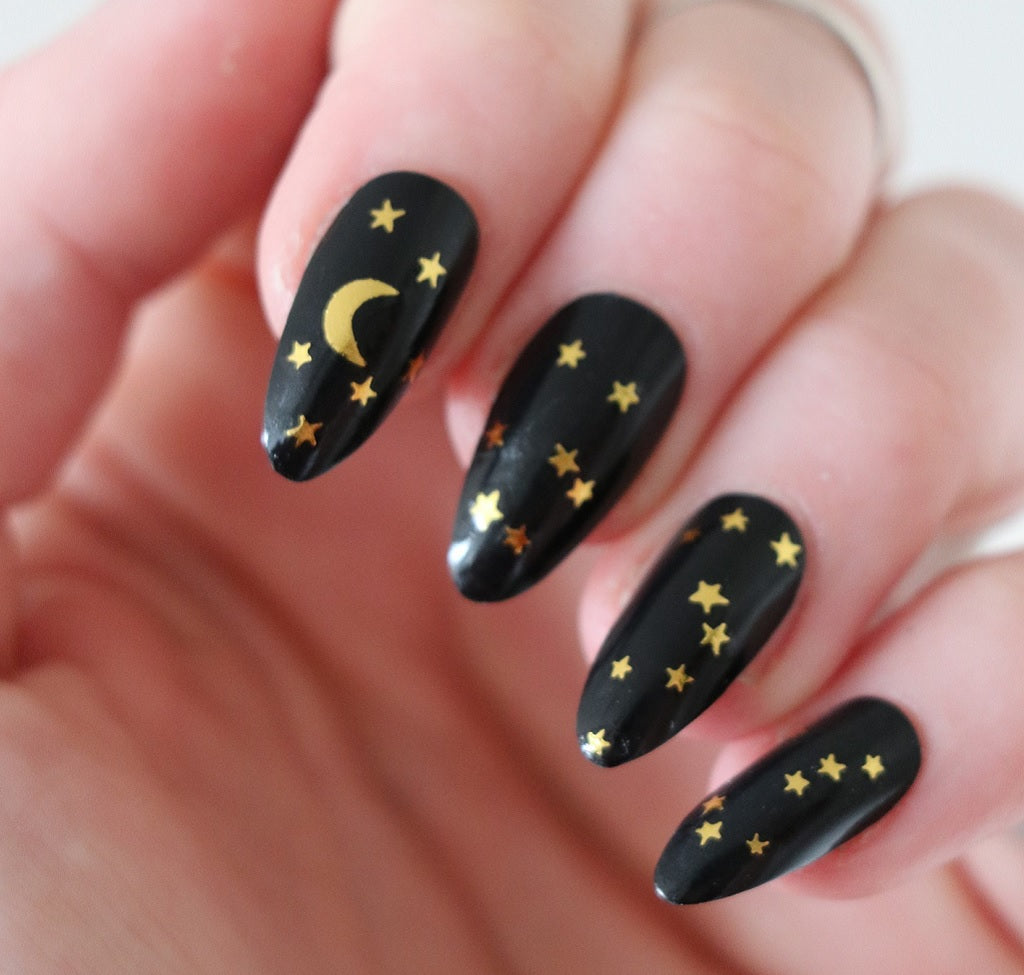 Stars and Crescent Moon