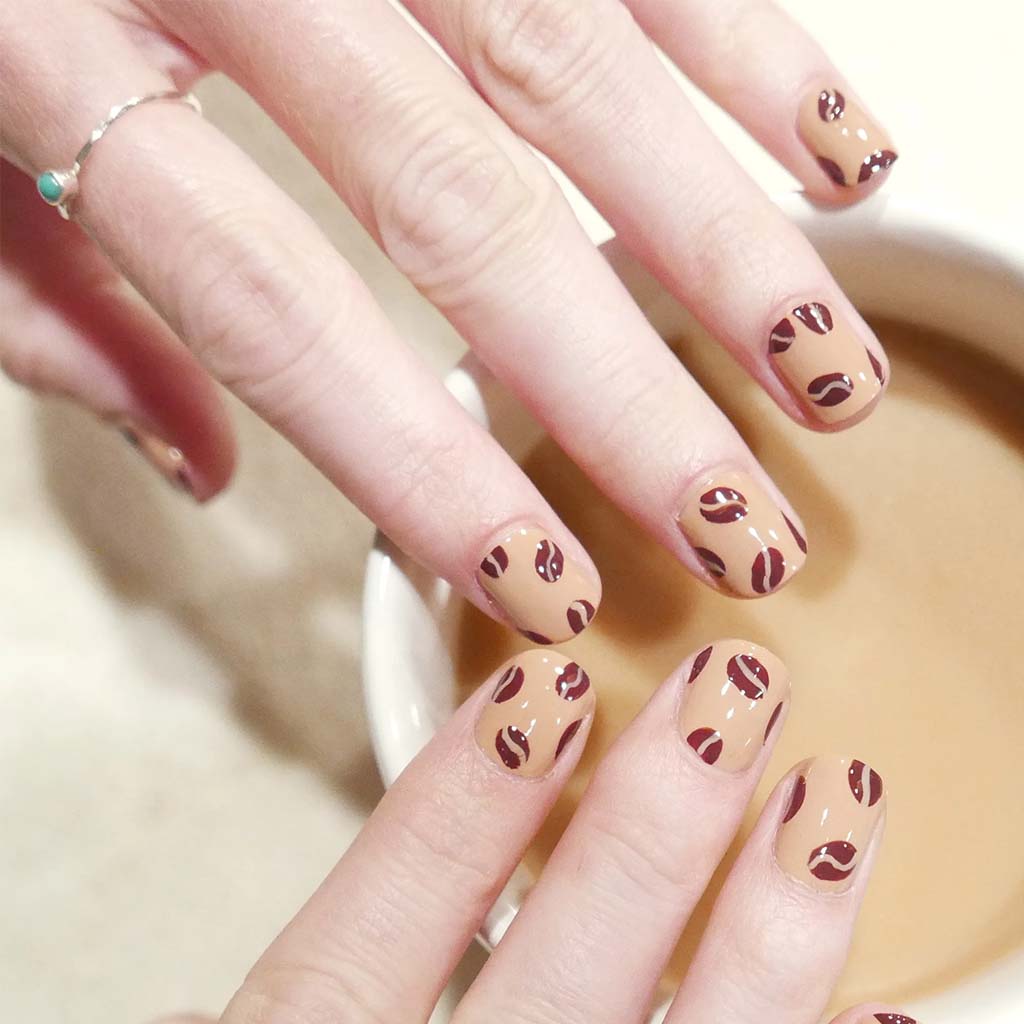 Coffee Nail Designs to Perk up Your Nail Game